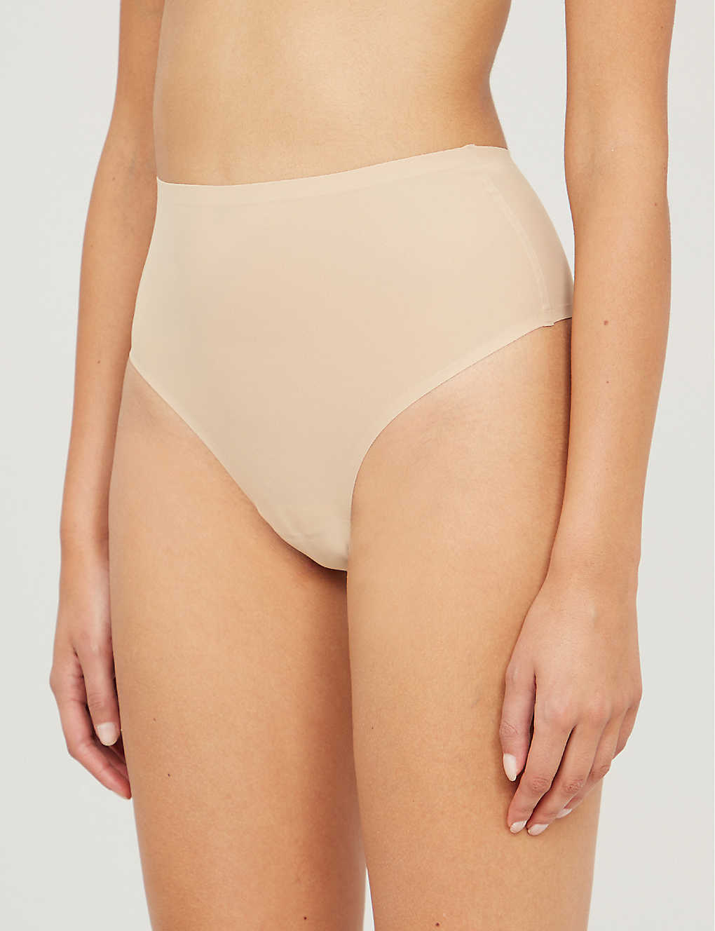 Chantelle Soft Stretch High-rise Stretch-jersey Thong In 0wu Nude