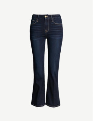 FRAME: Le Crop Mini Boot mid-rise flared jeans