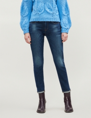 frame mid rise jeans