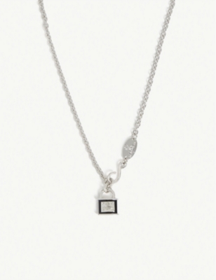 VIVIENNE WESTWOOD MILOS PADLOCK PENDANT NECKLACE