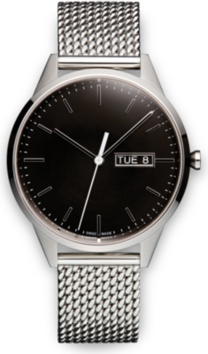 UNIFORM WARES   C40 polished mesh strap watch