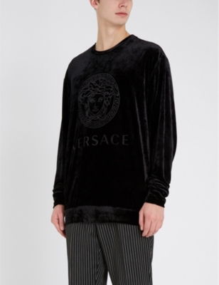 versace velvet sweatshirt