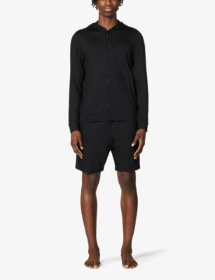 Derek Rose Derek Rose Mens Black Basel Stretch-modal Shorts In Black