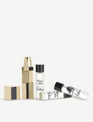 KILIAN Woman in Gold eau de parfum travel set 4 x 7.5ml