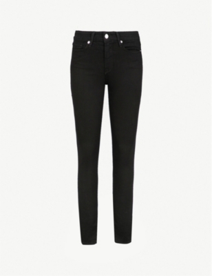 Shop Good American Good Legs High-rise Skinny Jeans In Black