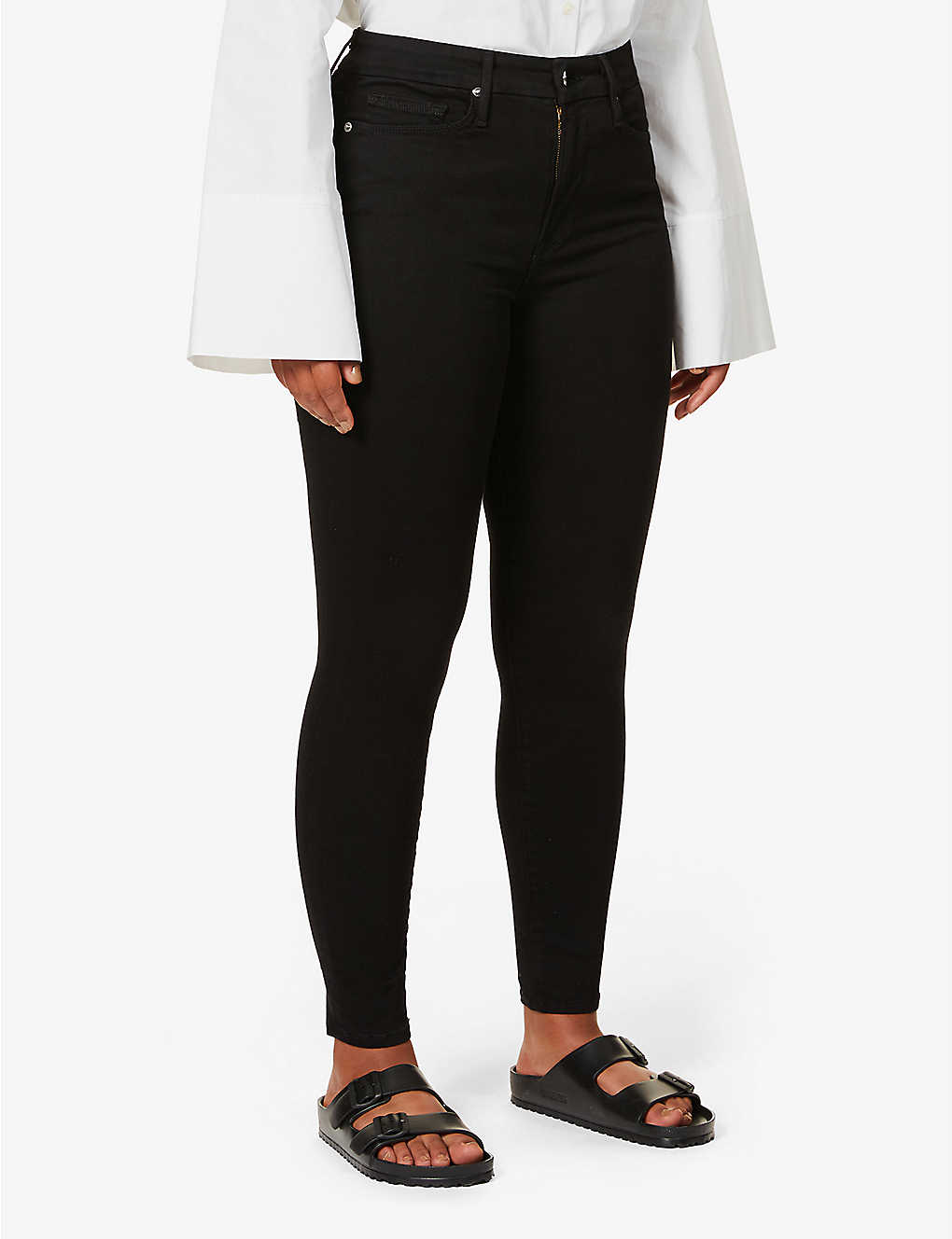 Shop Good American Women's Black Good Legs High-rise Skinny Jeans