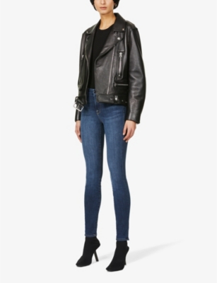 Good Legs skinny high-rise stretch cotton-blend jeans
