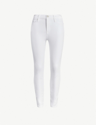 Shop Good American Women's White 001 Good Legs Crop Skinny High-rise Jeans