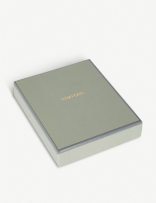 TOM FORD Camouflage-print nubuck leather bifold money clip wallet