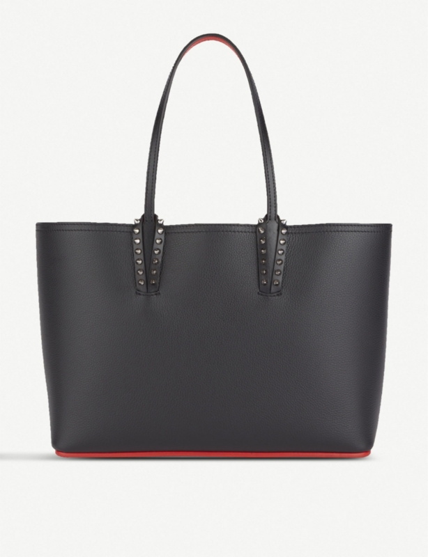 Cabata stud-embellished small leather tote