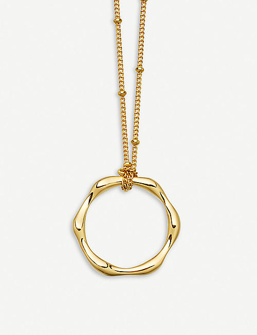 MISSOMA: Molten 18ct gold-plated vermeil silver necklace