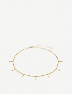 MISSOMA: Gold Leaf 18ct yellow gold-plated vermeil sterling-silver choker necklace