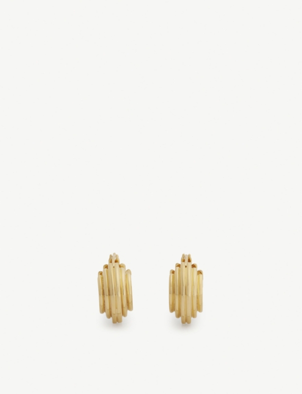 Lucy Williams 18ct yellow gold-plated vermeil sterling-silver earrings