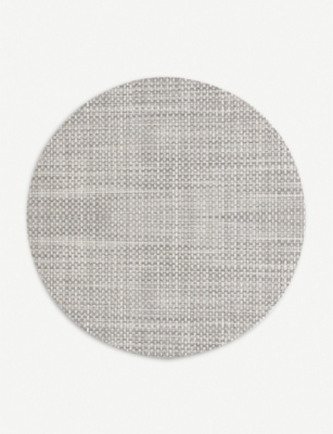 CHILEWICH: Basketweave round placemat 38 cm