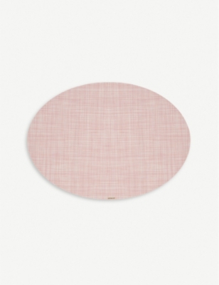 CHILEWICH: Mini basketweave oval placemat 36x49cm