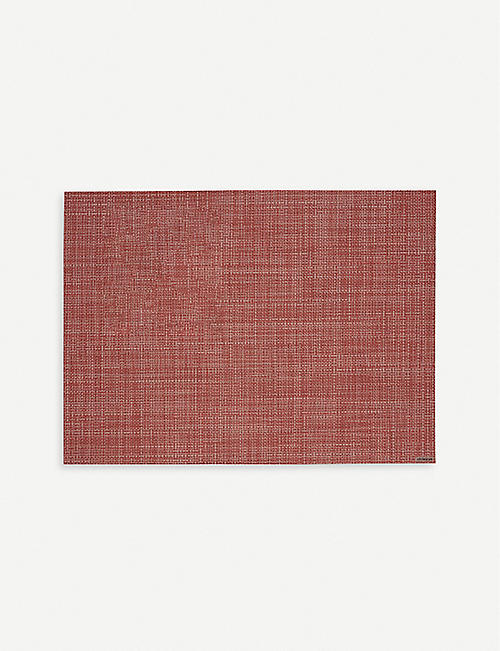 CHILEWICH: Mini basketweave rectangular placemat 36x48cm