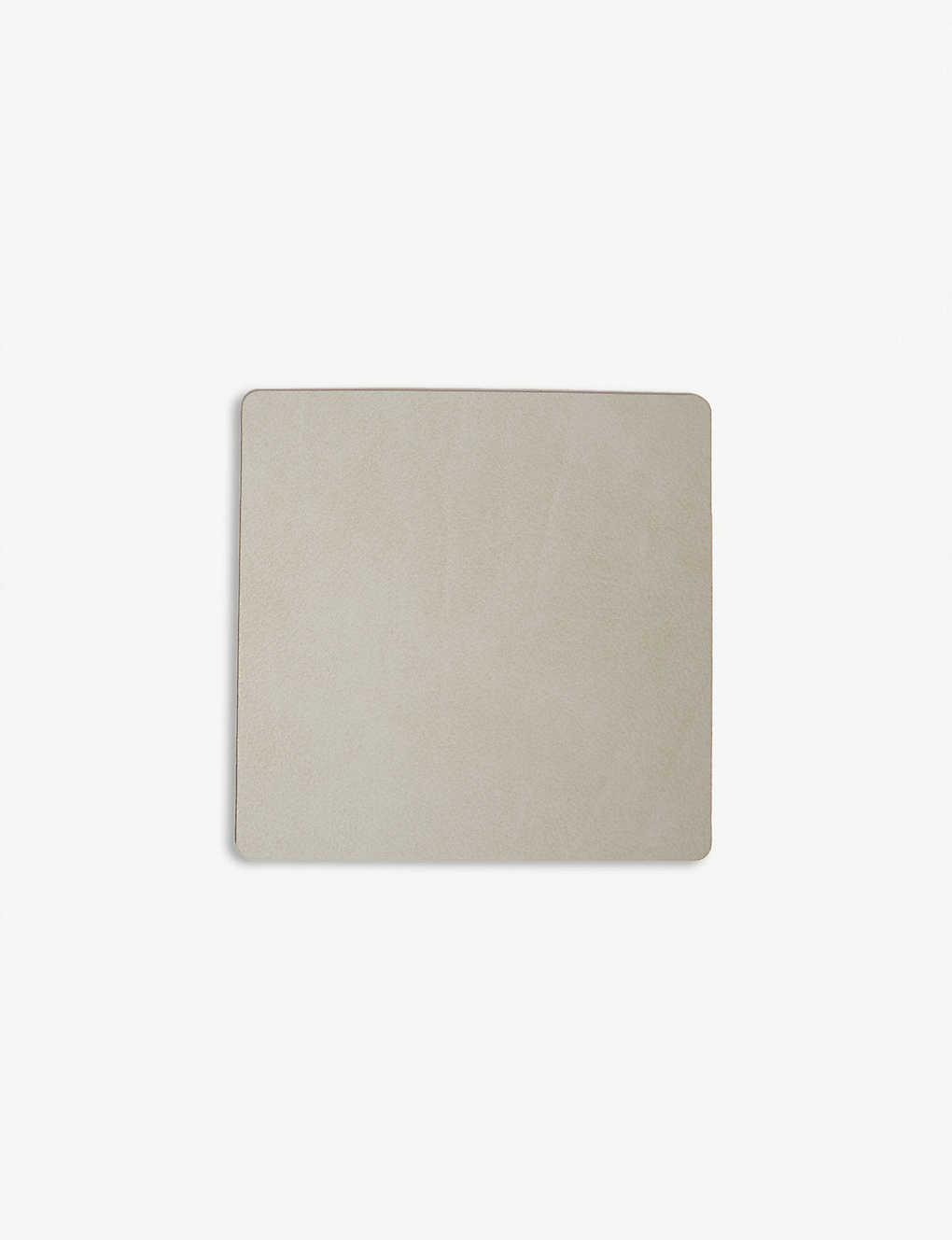 Lind Dna Nupo Square Leather Coaster In Metallic