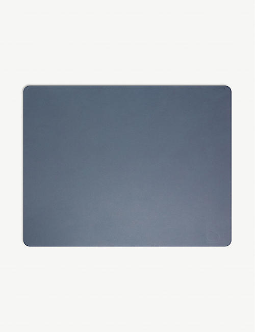 LIND DNA: Nupo rectangle leather placemat
