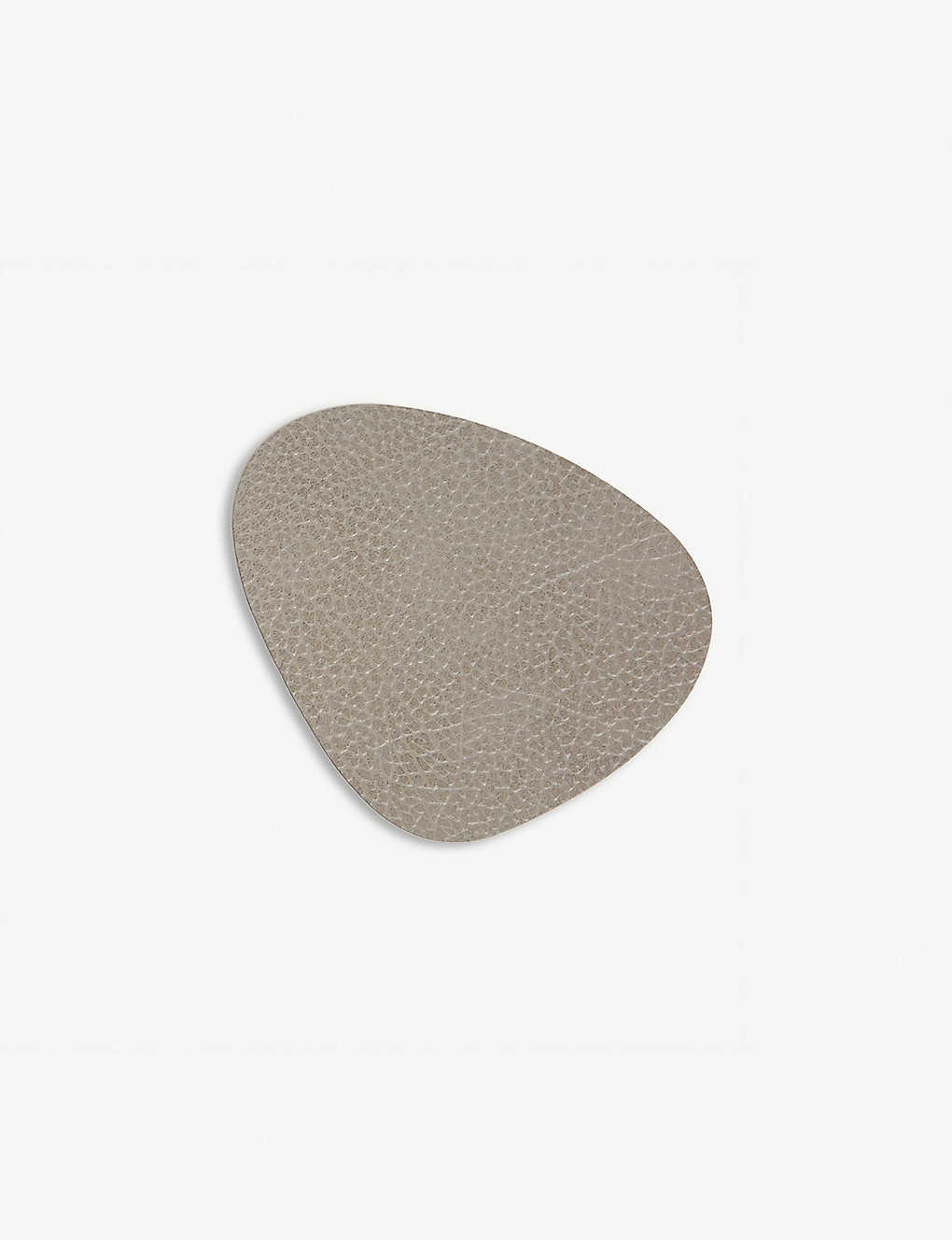 Lind Dna Grey Anthracite Hippo Curve Leather Coaster
