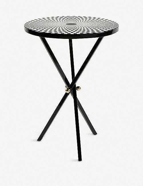 FORNASETTI: Egocentrismo lacquered wood table 56cm