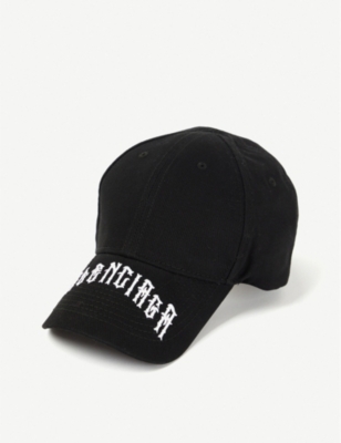 帽子【京都黒染め】BALENCIAGA TATOO LOGO CAP