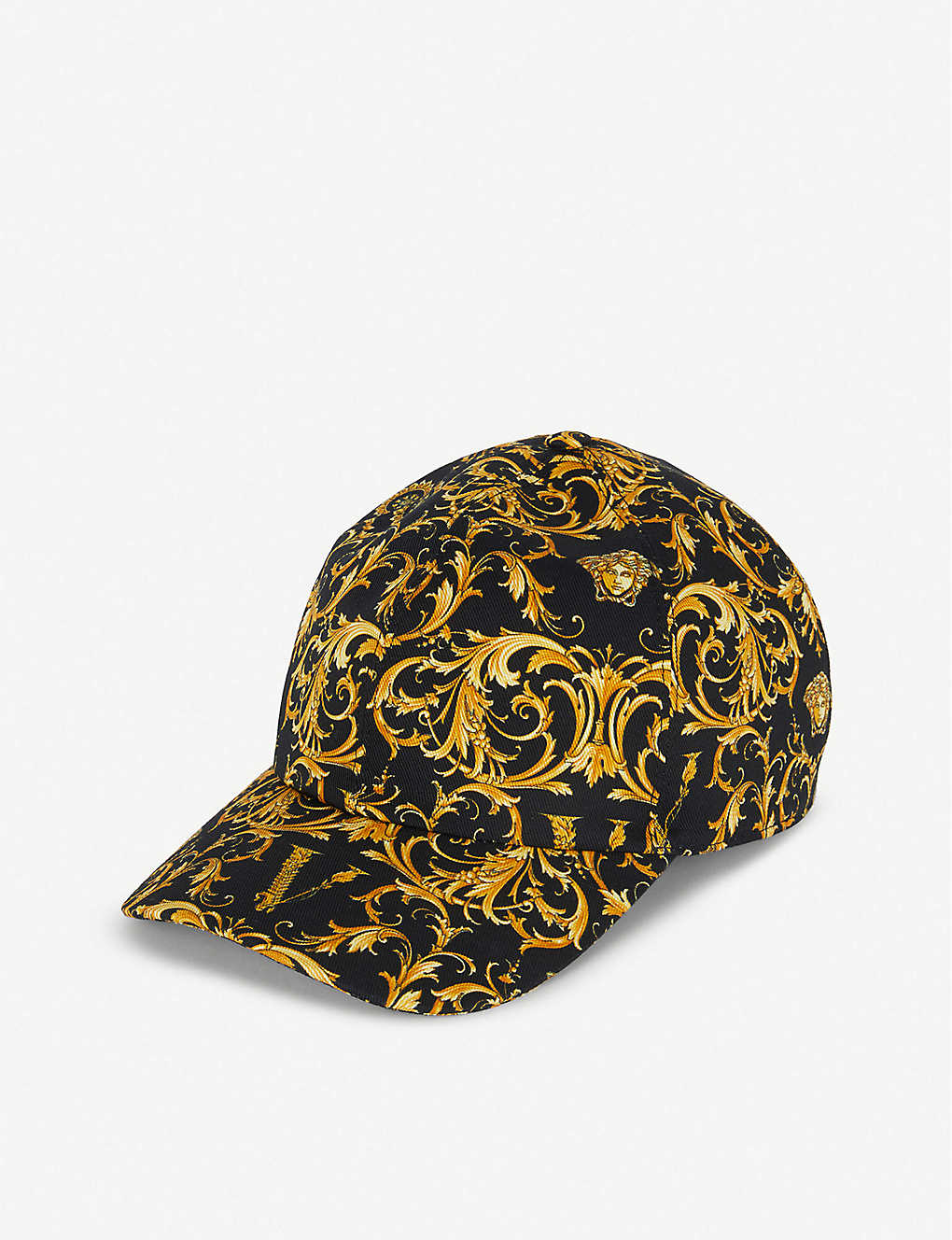 VERSACE - Baroque-print cotton-blend cap | Selfridges.com