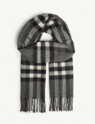 BURBERRY - Classic check cashmere scarf 