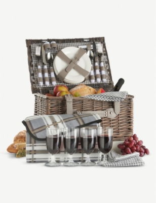 Vonshef Wicker Picnic Basket Selfridges Com