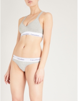 CALVIN KLEIN: Modern stretch-cotton thong