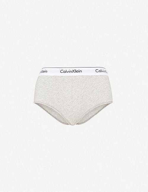 CALVIN KLEIN: Modern cotton-blend jersey boy shorts