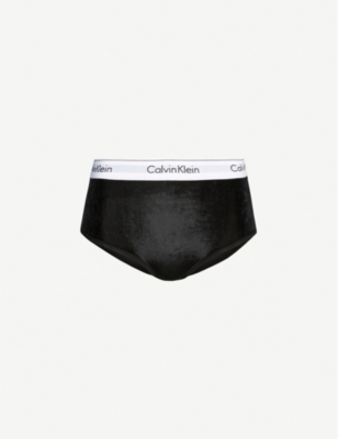 calvin klein velvet shorts