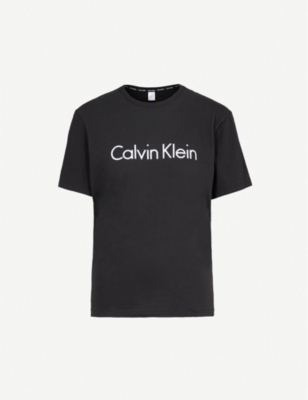 CALVIN KLEIN: Logo-print cotton-jersey T-shirt