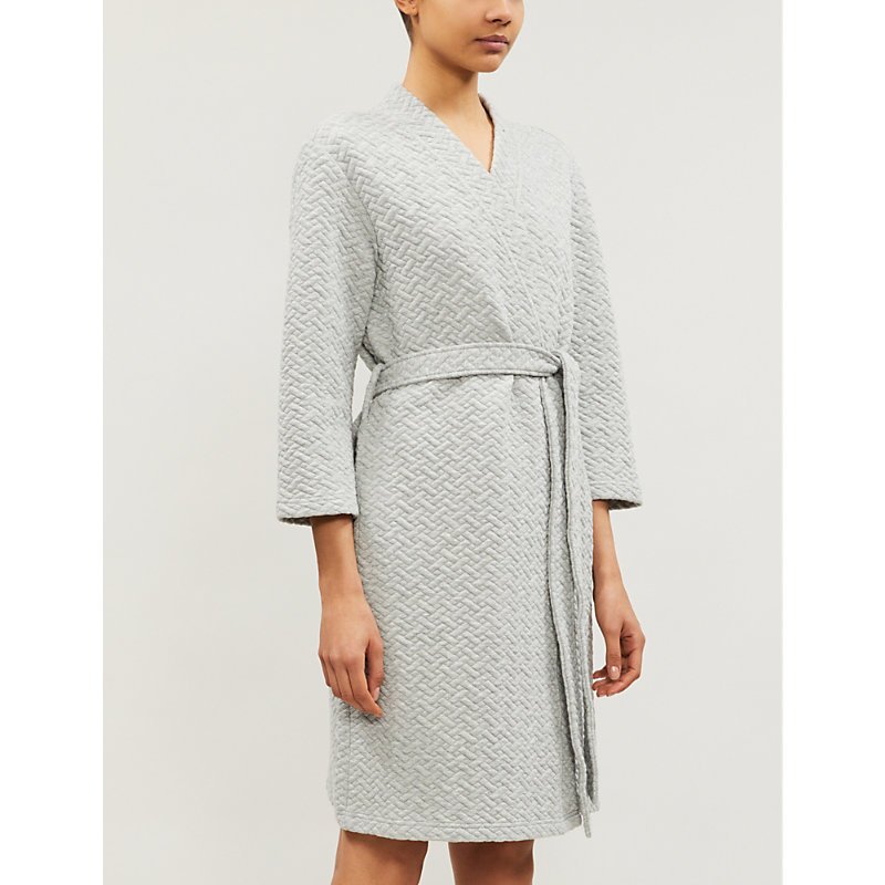 Calvin Klein Quilted Cotton-blend Jersey Robe