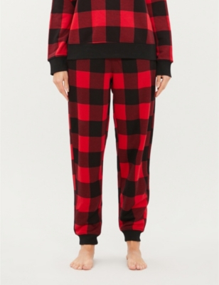 calvin klein's red check pyjama pants