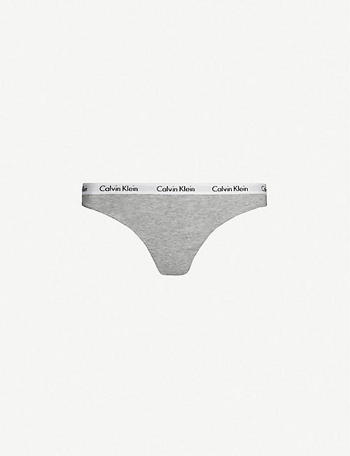 CALVIN KLEIN: Carousel stretch-cotton thong