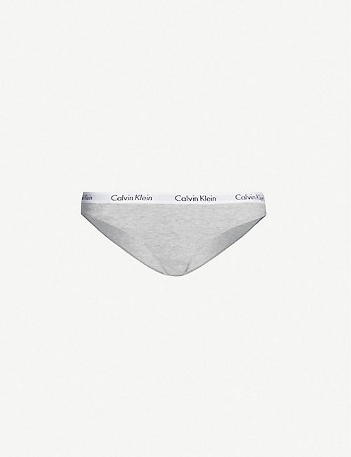 CALVIN KLEIN: Carousel stretch-cotton bikini briefs