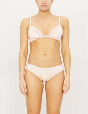 jersey triangle bra