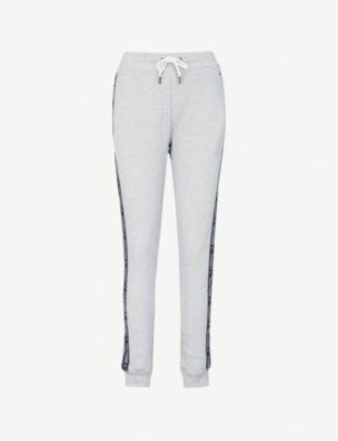 tommy hilfiger logo jogging bottoms grey