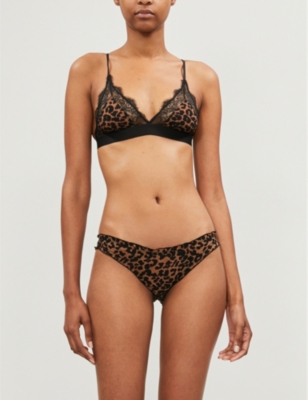 Love Lace Bralette Leopard – super.