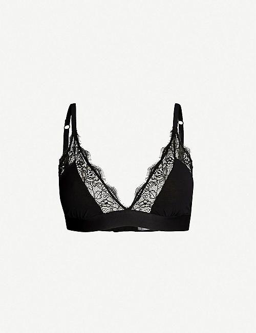 LOVE STORIES: Love Stories x Lucy Williams Love Lace soft-cup bralette