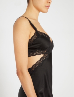 STELLA MCCARTNEY CLARA WHISPERING SILK-SATIN CHEMISE