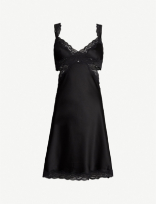 STELLA MCCARTNEY CLARA WHISPERING SILK-SATIN CHEMISE