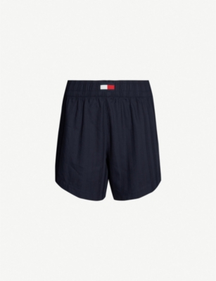 high waisted pyjama shorts