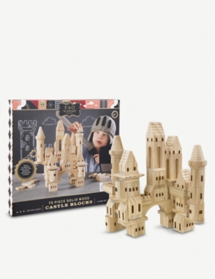 fao schwarz wooden castle blocks