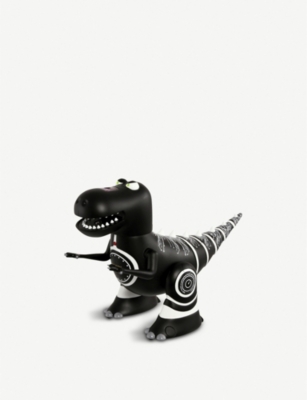 black and white remote control dinosaur