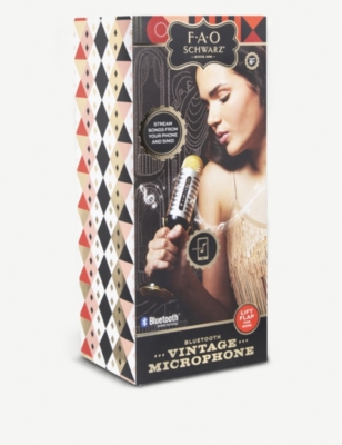 fao schwarz vintage microphone