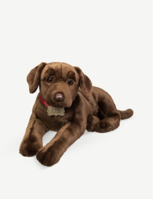 chocolate labrador cuddly toy