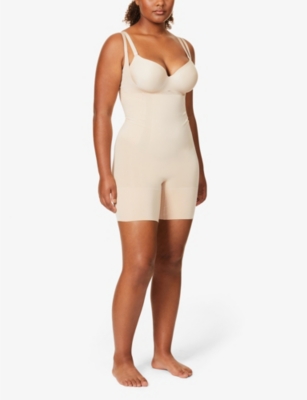 Shop Spanx Women's Soft Nude Oncore Open-bust Stretch-jersey Body In Soft Nude (beige)