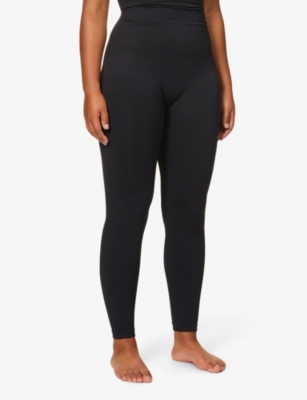 Spanx Look At Me Now Stretch-jersey Leggings In Very Black