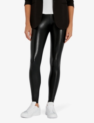 COMMANDO Faux stretch-leather leggings